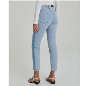 AG Isabelle side panel high-rise straight crop 29